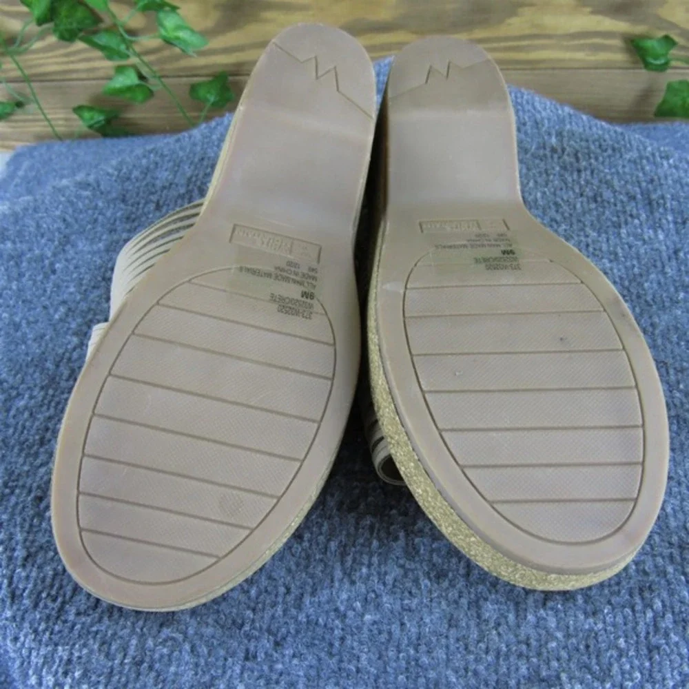 White Mountain Women's Crete Slide Taupe Synthetic Sz 9 Medium Gently‎ Used 2025